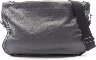 Bottega Veneta Black Leather Handbag Shoulder Bag (Pre-Owned)