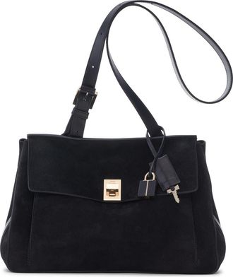 Tom Ford Medium Suede Besace Shoulder Bag in Black at Nordstrom