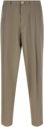Brunello Cucinelli Straight Broeken - Heren - Straight fit broeken - Beige - M - Katoen - Broeken