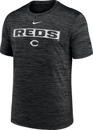 Nike Cincinnati Reds Velocity Nike Mens Dri-FIT MLB T-Shirt in Black | NKPQ00ARED-RWH