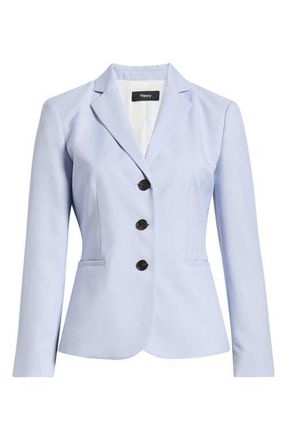 Theory Shrunken Three-Button Jacket in Cornflower - G2M at Nordstrom, Size 10