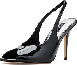 Nine West Pretta Womens Dress Sandals Black Patent : 6.5 M, Faux Leather