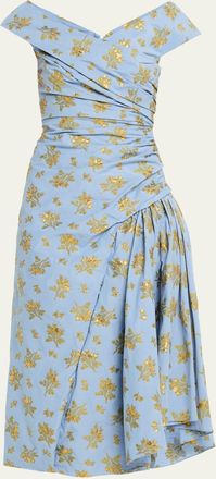 Lela Rose Floral Fil Coupe Florence Dress
