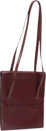 Herm&egrave;s Pre-owned Vintage Schoudertas - Dames - Vintage Schoudertas - Rood - ONE Size - Leer - Vintage