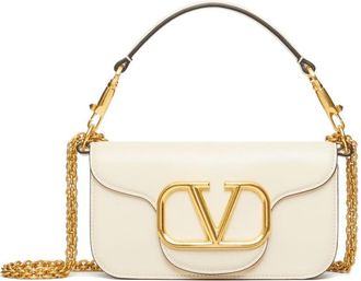 Valentino Garavani White Loco Small Shoulder Bag