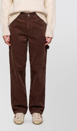 Haikure cotton corduroy mid-rise cargo jeans