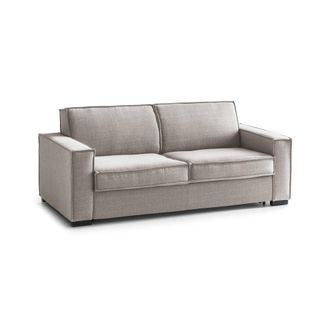 Dmora Sofa Cama Daabiz, Sof&aacute; De 3 Plazas, 100% Made In Italy, Sof&aacute; De Sal&oacute;n Con Apertura Giratoria, En Tela Acolchada, Con Reposabrazos Est&aacute;ndar, Cm 220x95h
