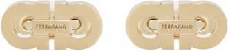Ferragamo Double Gancini Cufflinks - male - Ferragamo - Clips Bars - Yellow - ONE SIZE - Accessories
