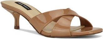 Nine West Merlana Kitten Heel Sandal in Light Brown at Nordstrom, Size 8.5