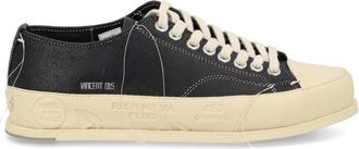Premiata Vincent Black Calfskin Low Sneakers