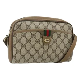 Gucci Pre-owned Cross Body Bags, female, Beige, Size: ONE SIZE Pre-owned Vintage Shoulder Bag