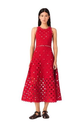 Maje Mirrored crochet dress at Nordstrom, Size 36 Eu
