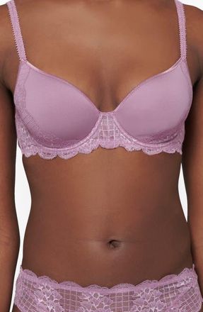 Simone Pérèle Reve Underwire 3D Plunge Bra in Glamorous Mauve at Nordstrom, Size 32B