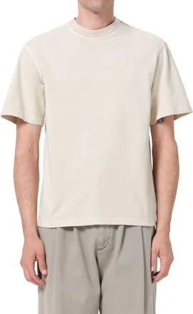 A Gold E Asha Oversize Mock Neck T-Shirt in Brown Rice at Nordstrom, Size X-Large