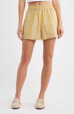 Madewell Pull-On Shorts in Washed Cotton Poplin in Chantrelle at Nordstrom, Size Xx-Large