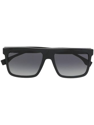 BOSS polarised oversize-frame sunglasses - men - Acetate - 59 - Black