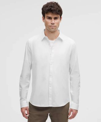 lululemon New Venture Classic Fit Shirt In Starch