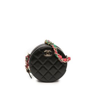 Chanel Pre-owned Mini Bags, female, Black, Size: ONE SIZE Pre-owned Quilted Mini Crossbody Bag