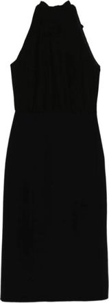 Max Mara Sele Midi Jurk - Dames - Casual kleedjes - Zwart - XS - Katoen - Kleedjes