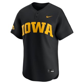 Nike Iowa Wordmark Nike Mens College Limited Baseball Jersey in Black | UNBB0ILHIA-0YS