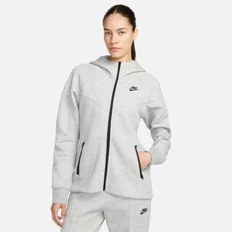 Nike Womens NSW Tech Fleece WR Full-Zip Hoodie - Black/Grey Size XL