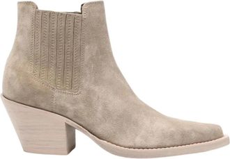 PARIS TEXAS Dallas Ankle Boot - Dames - Cowboylaarzen - Beige - 37 1/2 EU - Leer - Schoenen
