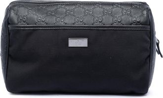Gucci Pre-owned Gucci Guccissima Trimmed Nylon Clutch Ladies UP8B9577ILY8FUQ4