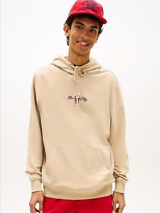 Tommy Hilfiger Signature Back Logo Terry Drawstring Hoody