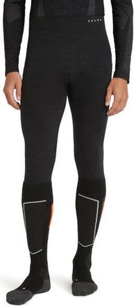 Falke Wool Tech 3/4 Base Layer Bottom in Black at Nordstrom, Size Xx-Large