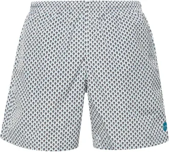 Alexander McQueen skull-print swim shorts - men - Polyamide/Polyamide/Polyester - L - Neutrals