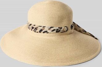 Loevenich Hut mit Zierband in Leo-Optik in Sand, Gr&ouml;&szlig;e 1