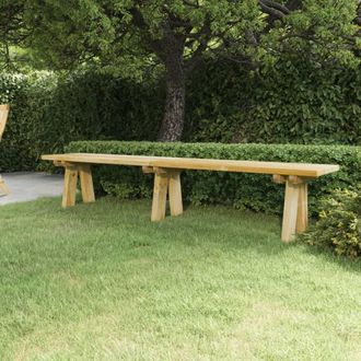 vidaXL Vidaxl - Banco De Jard&iacute;n Madera Maciza De Pino Impregnada 220 Cm