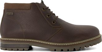 Dune London Barbour Mens Boulder - Chunky Chukka Boots - Brown Leather - Size UK 7