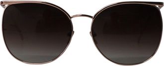 Linda Farrow 509 C6 Tinted Sunglasses in Rose Gold Metal