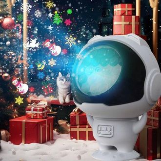 OEM Proyector De Cielo Estrellado Con Tem&aacute;tica De Astronautas, 16 Im&aacute;genes, Copos De Nieve, Luces Navide&ntilde;as Decorativas, Proyector Navide&ntilde;o