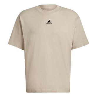 adidas BotanDyed Tee Solid Color Small Label Round Neck Sports Short Sleeve Couple Style Khaki HE3068
