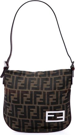 Fendi Pre-owned Fendi Zucca Canvas Shoulder Bag Ladies 2GRPBT0XI5LHATNM