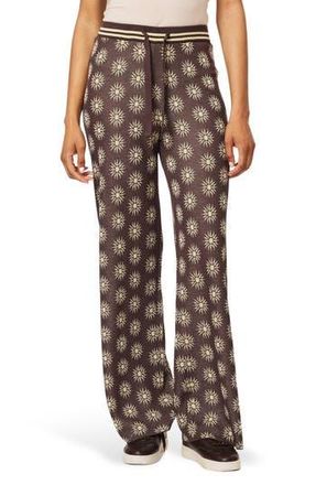 Scotch & Soda Knit Drawstring Pants in Seal Brown/Reed Yellow at Nordstrom Rack, Size X-Large