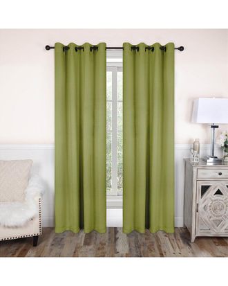 Superior 52X96 Solid Classic Modern Blackout 2Pc Curtain Panel Set