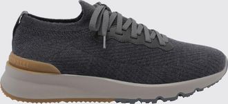 Brunello Cucinelli Sneakers basse in maglia di cotone con tirante