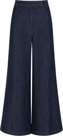 Dries Van Noten High-Waisted Denim Wide-Leg Trousers