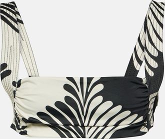 Johanna Ortiz Printed bikini top
