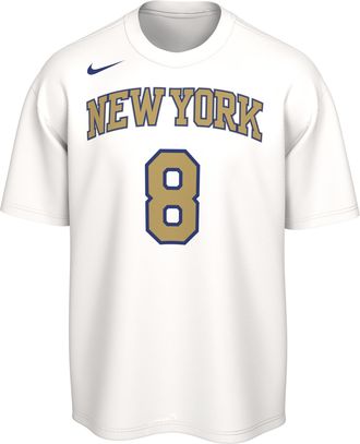 Nike OG Anunoby New York Knicks Nike Mens NBA Ring and Banner T-Shirt in White | JW8666-100
