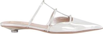 Valentino Garavani Zilveren Mini Rockstud Muiltjes - Dames - Pumps - Grijs - 35 EU - Leer - Schoenen