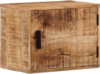 vidaXL Wall-mounted Bedside Cabinet 40x30x25 cm Solid Wood Mango vidaXL