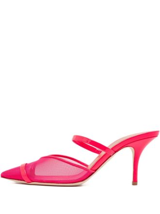 Malone Souliers 70mm patent mesh mules - women - Leather/Leather/Mesh/Patent Leather/Mesh - 39 - Pink