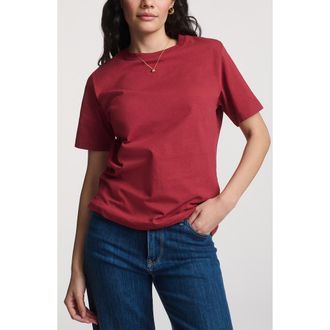 Mavi Relaxed Fit Cotton T-Shirt in Red Ochre at Nordstrom, Size Small