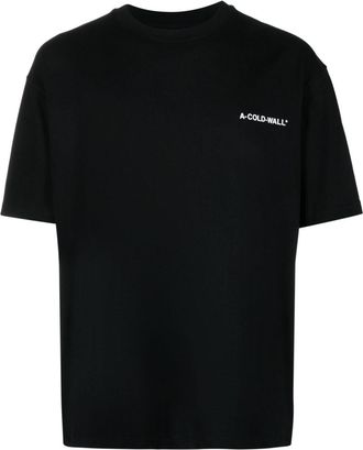 A-Cold-Wall* logo-print cotton T-shirt - men - Cotton - L - Black