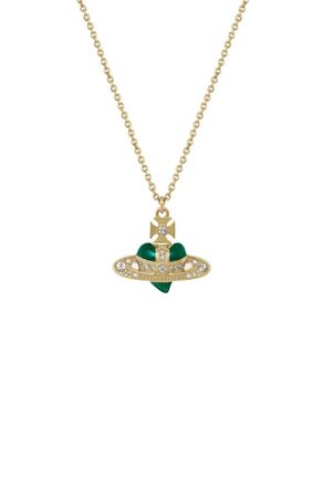 Vivienne Westwood NEW DIAMANTE HEART PENDANT Size: OS, colou