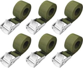 OEM Correas De Amarre De 1 M - Paquete De 6 Correas Cortas Con Trinquete Y Hebilla De 25 Mm, Capacidad De 250 Kg, Correa Para Portabicicletas, Correa Para